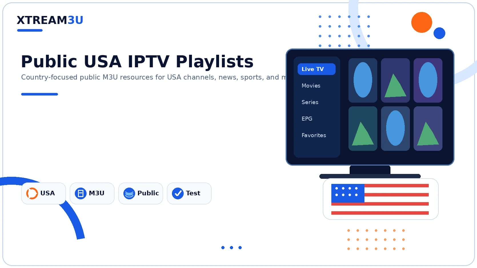 Public USA playlists — illustrated directory cover