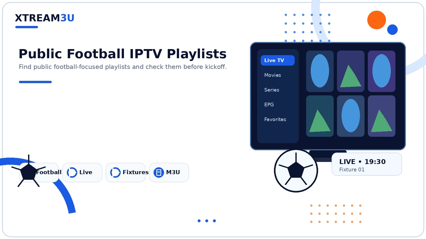 Public football playlists — illustrated directory cover