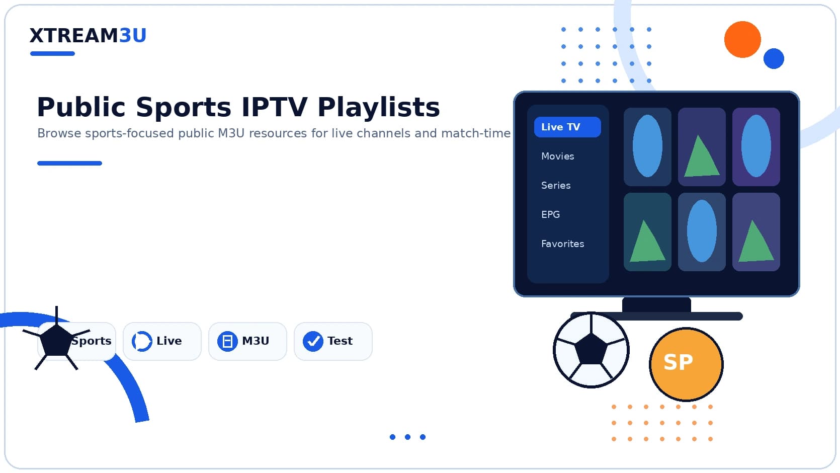Public sports playlists — illustrated directory cover