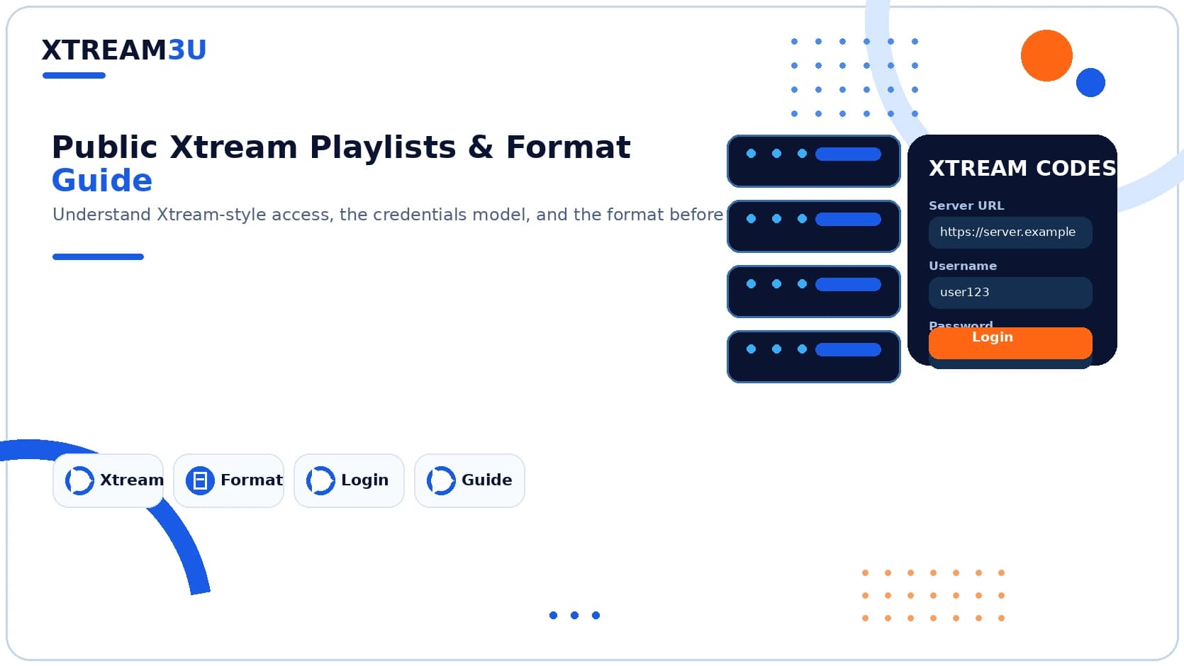 Public Xtream playlists — illustrated directory cover